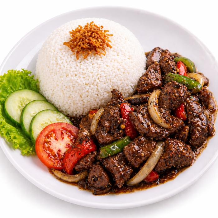 LUNCH DEALS - Nasi Daging Black Pepper