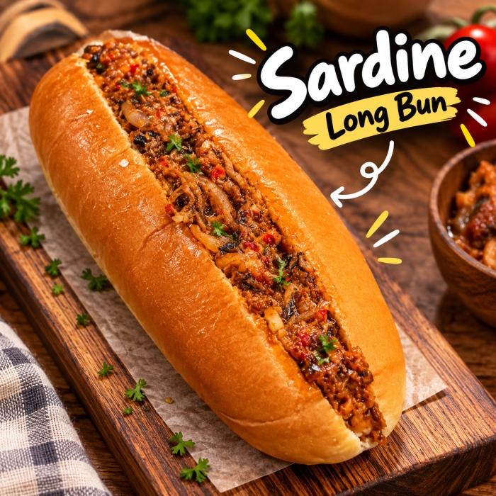 Sardin Long Bun