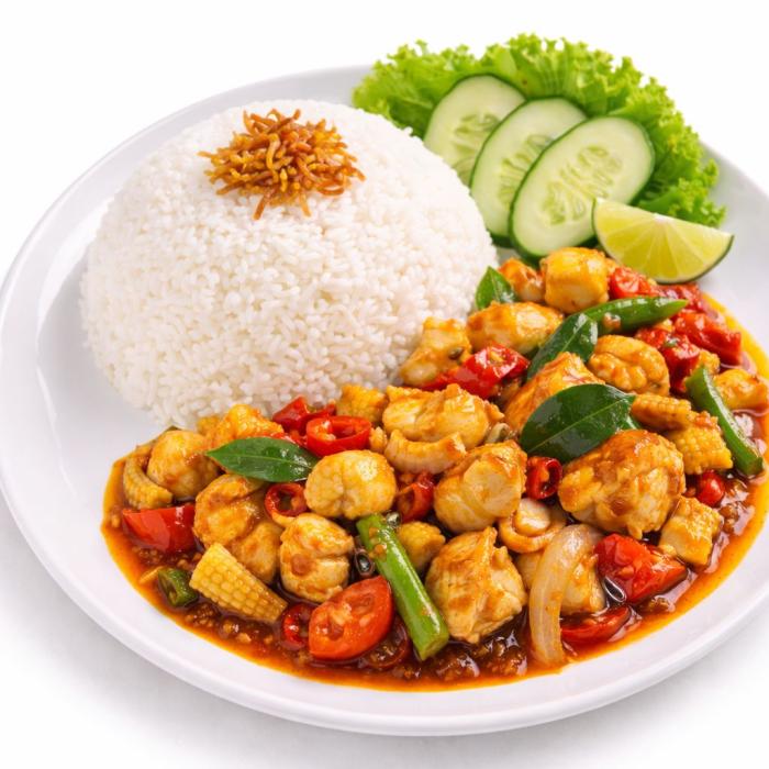 LUNCH DEALS -  Nasi Ayam Paprik